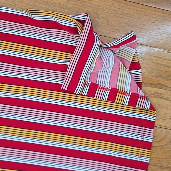 LIZ CLAIBORNE WOMEN'S PLUS SIZE RED STRIPED SHORT SLEEVES SUMMER TOP SIZE 3X - Picture 9 of 16